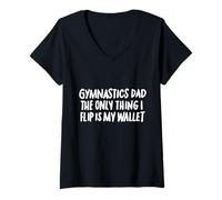 Mujer Gymnasia Dad, lo único Que Cambio es mi Billetera Camiseta Cuello V
