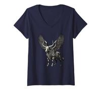 Mujer Haagenti Alas del Dominio Infernal Camiseta Cuello V