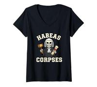 Mujer Hábeas Corpses Corpus Camiseta Cuello V