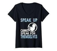 Mujer Habla por Los Que No Pueden Camiseta Cuello V