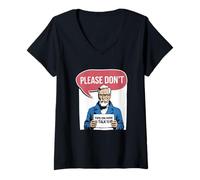 Mujer ¿Hablar conmigo? Mejor no Camiseta Cuello V