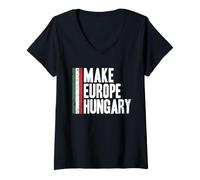 Mujer Hacer Europa Hungría, Amo Hungría Libertad Camiseta Cuello V