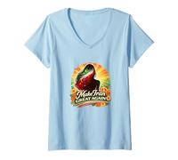 Mujer Hacer Grande a Irán Otra Vez Declaración de Libertad del Orgullo iraní Persia Camiseta Cuello V