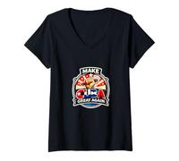 Mujer Hacer Que Cuba vuelva a ser Grande Mapa Política Libertad Democracia Camiseta Cuello V