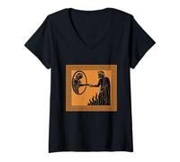 Mujer Hades Perséfone Dioses Mitología Griega Historia Mitos Camiseta Cuello V