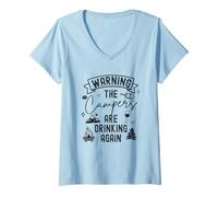 Mujer Hago lo que quiero Actitud de gato Humor Camiseta Cuello V