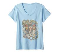 Mujer Haight Ashbury 1967 - Camisa Vintage Hippie de los años 60 psicodélico Camiseta Cuello V