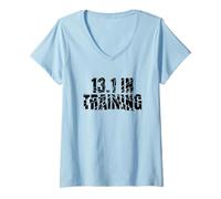 Mujer Half Marathon 13.1 In Training Running Gear - Cita de Corredor Camiseta Cuello V