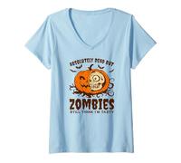 Mujer Halloween Absolutely Dead, But Still Think I’m Tasty Camiseta Cuello V