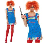 Mujer Halloween Chucky Mujer Disfraz Niños Jugar 2 Conjunto Por Smiffys