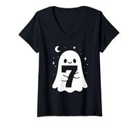 Mujer Halloween Ghost 6-7 Meme Hombres Mujeres Niños Six Seven 67 Camiseta Cuello V