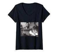 Mujer Halloween II Michael Myers and Dr Loomis Fire Camiseta Cuello V