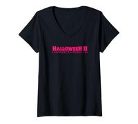 Mujer Halloween II One Good Scare Front & Back Camiseta Cuello V