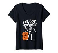 Mujer Halloween I've Got Your Back Camiseta Cuello V