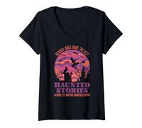 Mujer Halloween Pet Adoption Awareness Month Quote Camiseta Cuello V