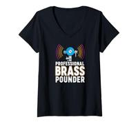 Mujer Ham Radio CW Professional Brass Pounder Morse Code Camiseta Cuello V