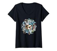 Mujer Hamburgo Puerto Elba St.Pauli Marinero Souvenir Marítimo Camiseta Cuello V
