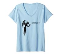 Mujer Hamnet Plague Doctor Silhouette Camiseta Cuello V