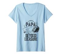Mujer Handymen Dad Papa Beyond Measure Marido Camiseta Cuello V