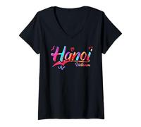 Mujer Hanoi Vietnam | Vacation Travel Camiseta Cuello V