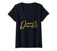 Mujer Happy Diwali | Deepavali Hindu Indian Festival of Light Camiseta Cuello V