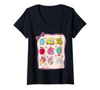 Mujer Happy Hello, primer día de regreso a clases, maestra, niños, Coquette Camiseta Cuello V