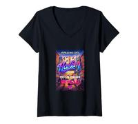 Mujer Harlem Vibes, Cool New York Harlem Street Music Free Style Camiseta Cuello V