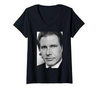 Mujer Harrison Ford es Testigo de la era de Indiana Jones 1987 Camiseta Cuello V