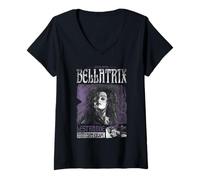 Mujer Harry Potter Bellatrix Lestrange Band Camiseta Cuello V