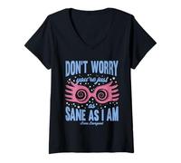 Mujer Harry Potter Don't Worry You'Re Just as Sane as I Am Camiseta Cuello V