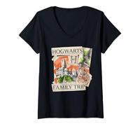 Mujer Harry Potter Family Trip To Hogwarts Scrapbook Camiseta Cuello V