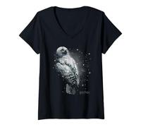 Mujer Harry Potter Hedwig Snow Camiseta Cuello V
