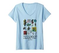Mujer Harry Potter Herbology Textbook Camiseta Cuello V