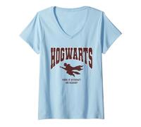 Mujer Harry Potter Hogwarts Flying Camiseta Cuello V