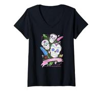 Mujer Harry Potter Honeydukes Calaveras de Azúcar Mago Mago Camiseta Cuello V