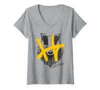Mujer Harry Potter Hufflepuff Graffiti H Camiseta Cuello V