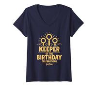 Mujer Harry Potter Keeper Birthday Celebrations Camiseta Cuello V
