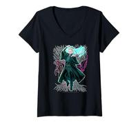Mujer Harry Potter Nuevo diseño 2025 Magic Anime Style Camiseta Cuello V