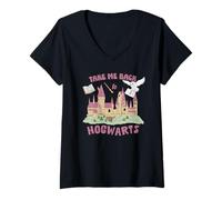 Mujer Harry Potter Take Me Back To Hogwarts Camiseta Cuello V