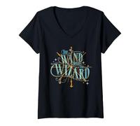 Mujer Harry Potter The Wand Chooses The Wizard Camiseta Cuello V