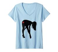 Mujer Harto de Todo y no Importa lo Que pienses Camiseta Cuello V