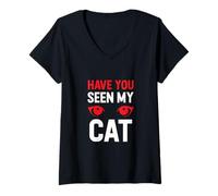 Mujer Has Visto a mi Gato Camiseta Cuello V
