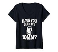 Mujer ¿Has Visto a mi Gracioso mecánico de automóviles con Enchufe de 10 mm, un tío Divertido? Camiseta Cuello V