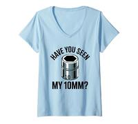 Mujer ¿Has Visto a mi Gracioso mecánico de automóviles con Enchufe de 10 mm, un tío Divertido? Camiseta Cuello V