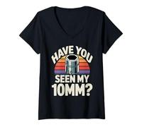 Mujer ¿Has Visto a mi Gracioso mecánico de automóviles con Enchufe de 10 mm, un tío Divertido? Camiseta Cuello V