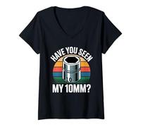 Mujer ¿Has Visto mi 10MM Socket Meme Car Guy Humor Mecánico de Coches Camiseta Cuello V