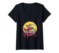 Mujer Hase & Wolf Nu pogodi! Wolk i Sajez Vintage Design Camiseta Cuello V