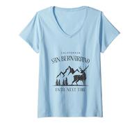 Mujer Hasta la Próxima Vez San Bernardino California Camiseta Cuello V