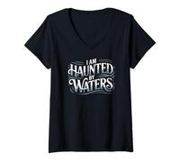 Mujer Haunted by Waters Pesca con Mosca Camiseta Cuello V
