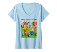 Mujer Have a Nice Life Sarcastic Retro Funny Adult Humor Camiseta Cuello V